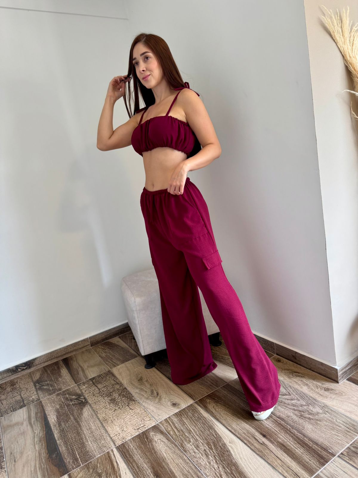 Set blusa straple tiras