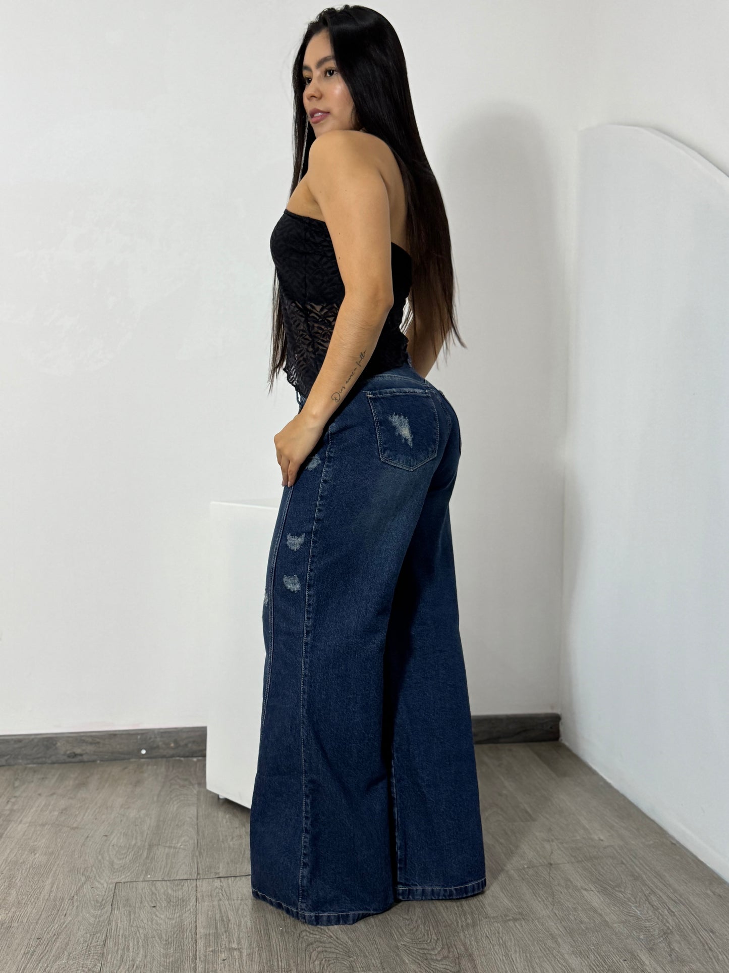 Wide leg con diseño