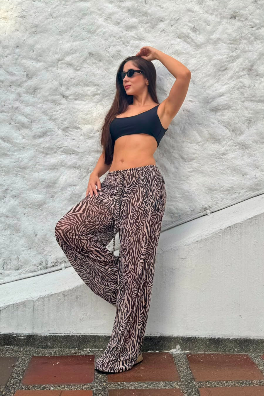 Pantalón verano cebra